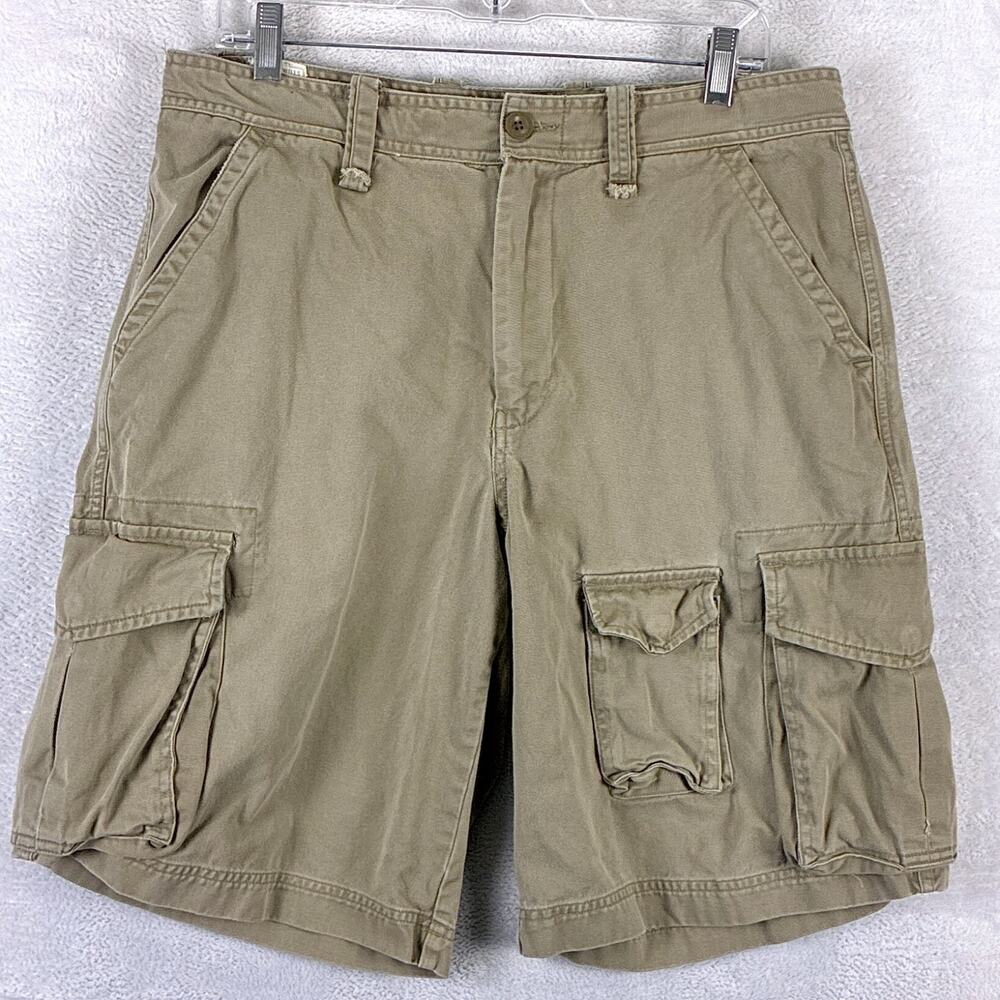 VTG Old Navy Cargo Shorts Mens 35 (34) Brown Baggy Grunge Skate Military Y2K